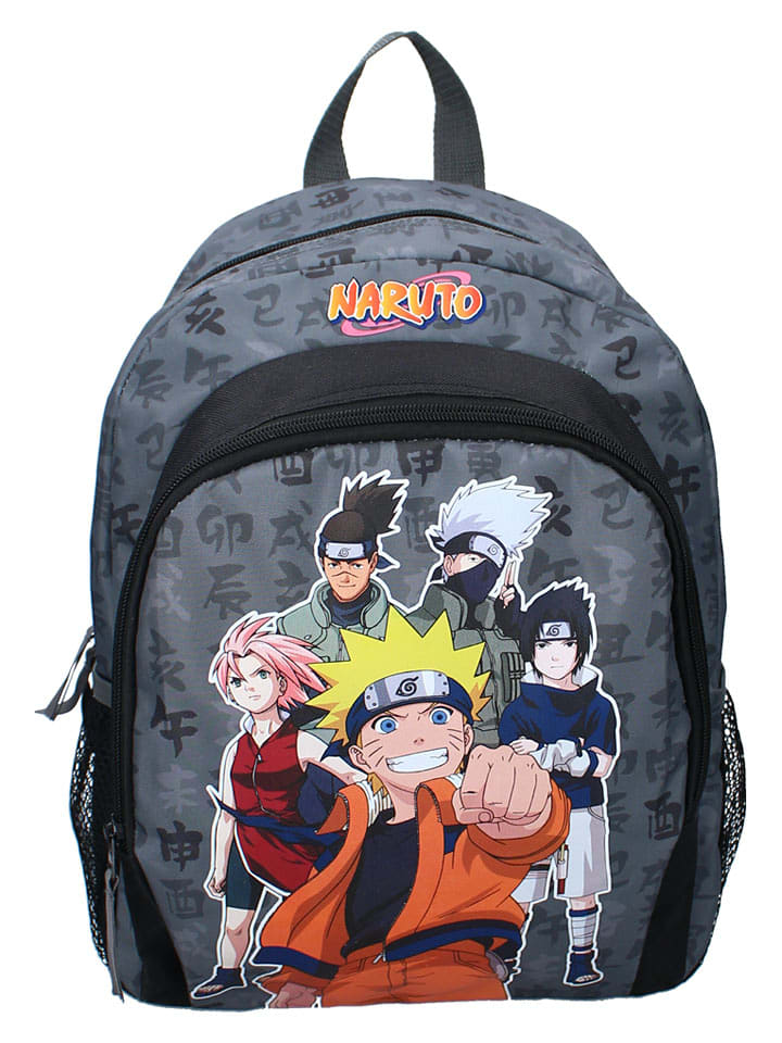 Naruto Plecak "Naruto The Greatest Ninja" w kolorze szarym - 27 x 36 x 12 cm rozmiar: onesize