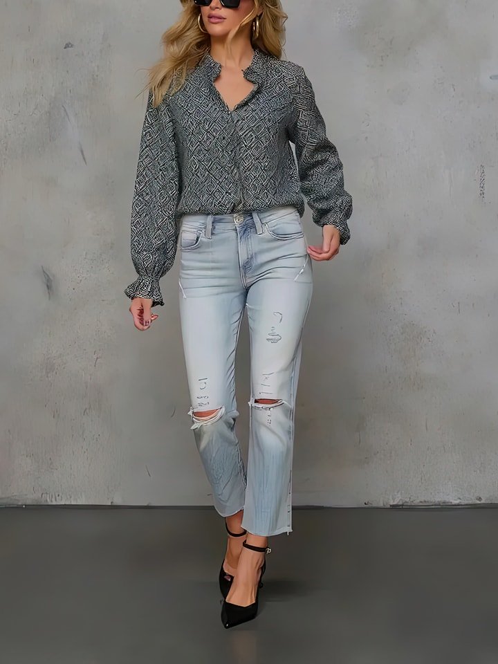 Milan Kiss Koszula w kolorze czarno-białym rozmiar: S