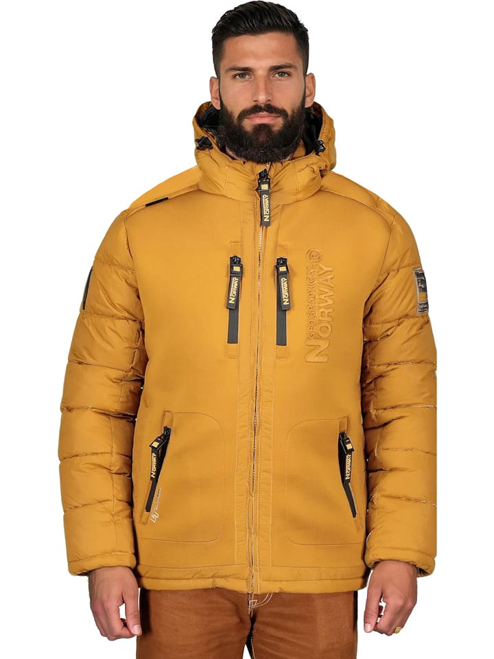 Geographical Norway Kurtka puchowa "Beachwood" w kolorze żółtym rozmiar: XXL