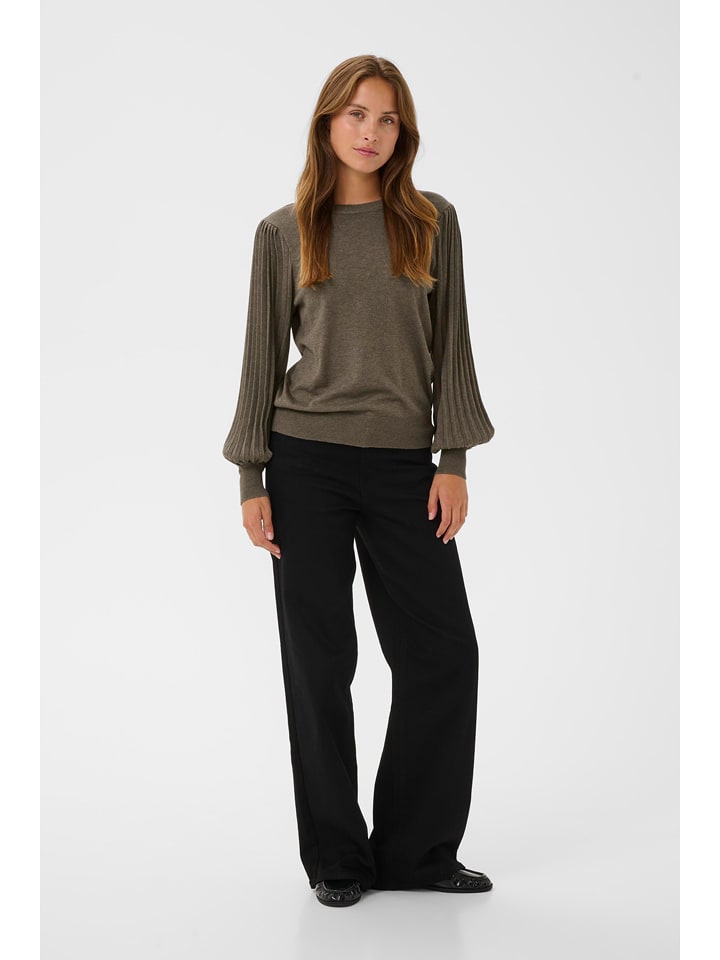 Kaffe Sweter w kolorze brązowym rozmiar: S