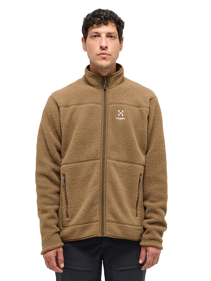 Haglöfs Kurtka polarowa "Mossa Pile" w kolorze jasnobrązowym rozmiar: S