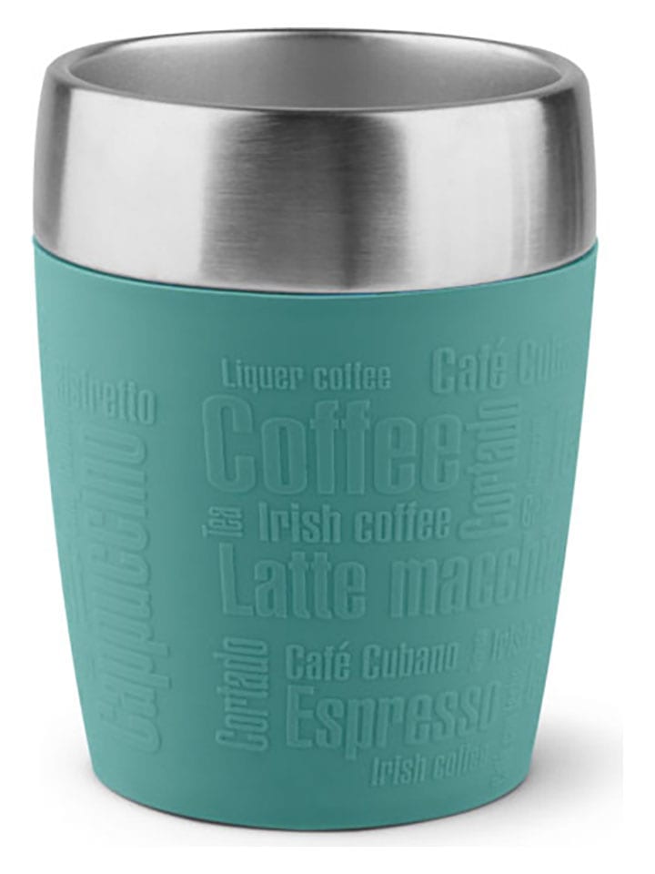 Emsa Kubek termiczny "Travel Cup" w kolorze zielonym - 200 ml rozmiar: onesize