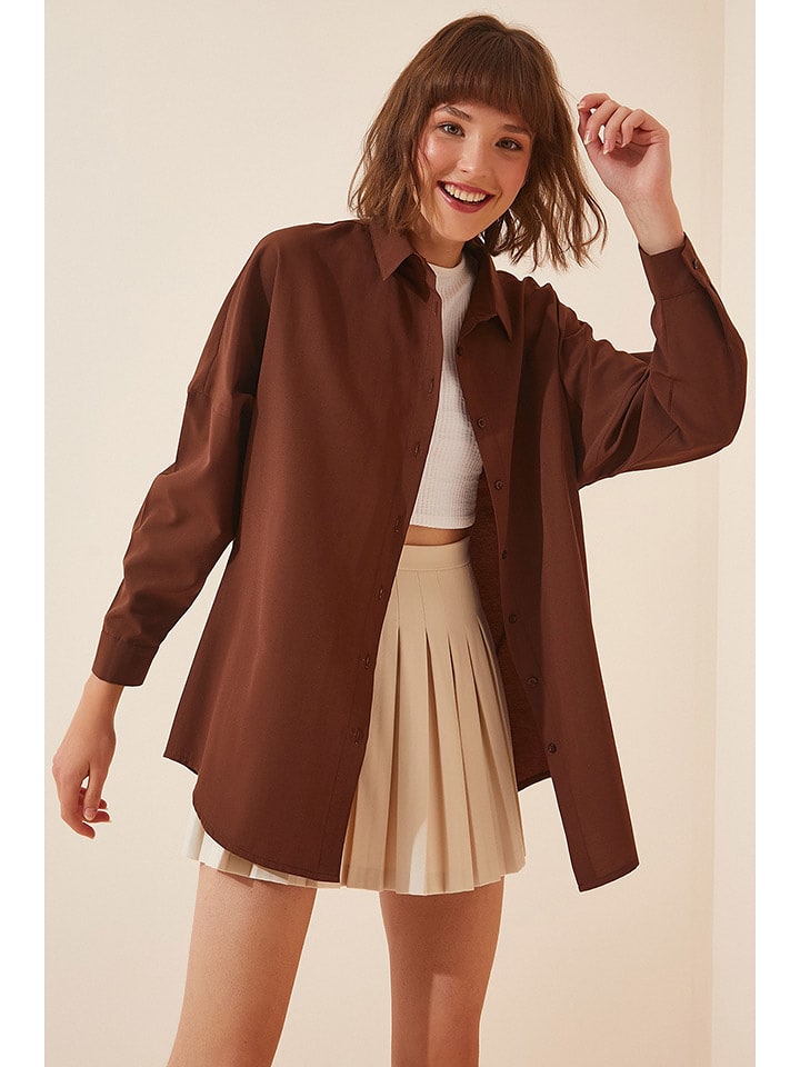 Happiness Istanbul Bluzka w kolorze brązowym rozmiar: 38