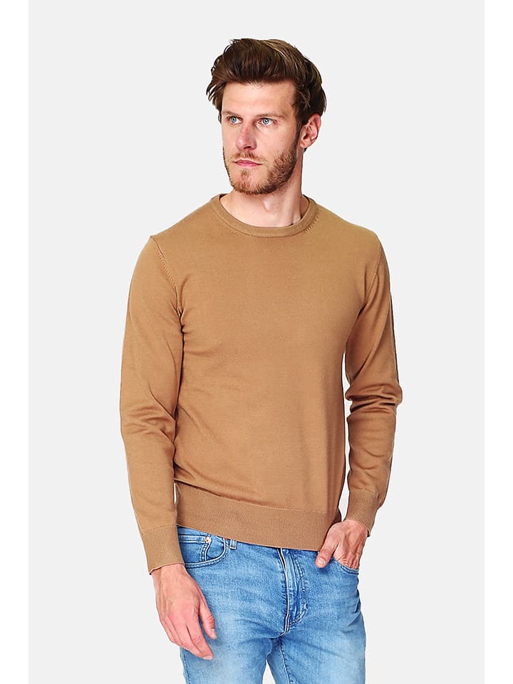 C& Jo Sweter w kolorze karmelowym rozmiar: 50