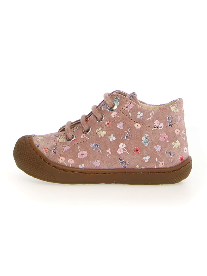 Naturino Skórzane buty w kolorze jasnoróżowym do nauki chodzenia rozmiar: 20