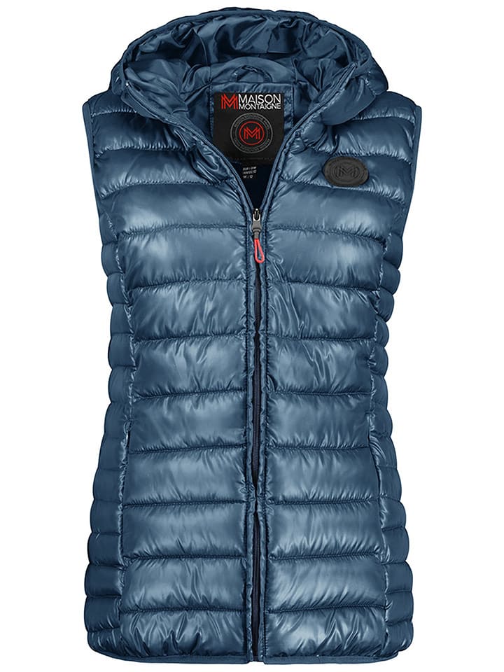 Maison Montaigne Kamizelka pikowana "Annemai" w kolorze granatowym rozmiar: M