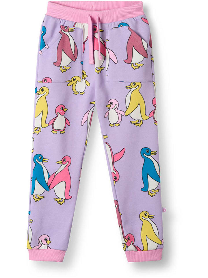 Småfolk Spodnie dresowe "Macoun" w kolorze fioletowym rozmiar: 122/128