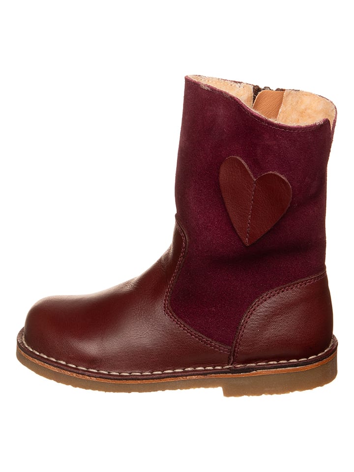 kmins Skórzane kozaki zimowe w kolorze ciemnobrązowym rozmiar: 39