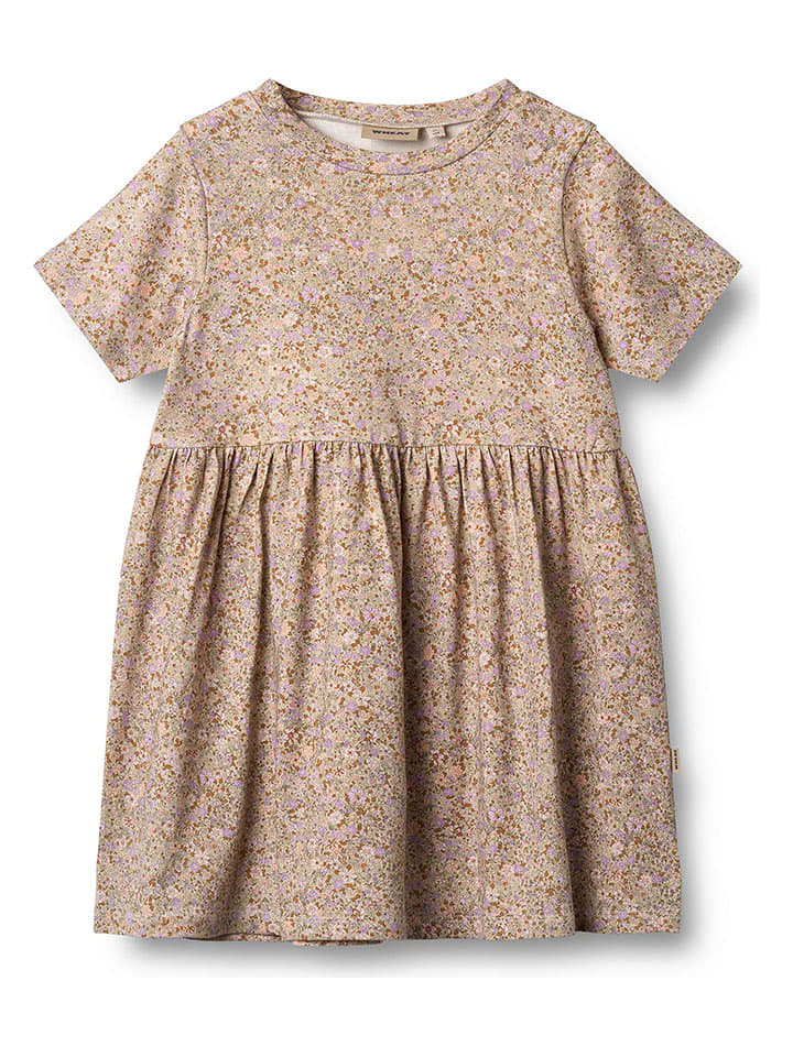 Wheat Sukienka "Anna" w kolorze fioletowo-jasnobrązowym rozmiar: 152