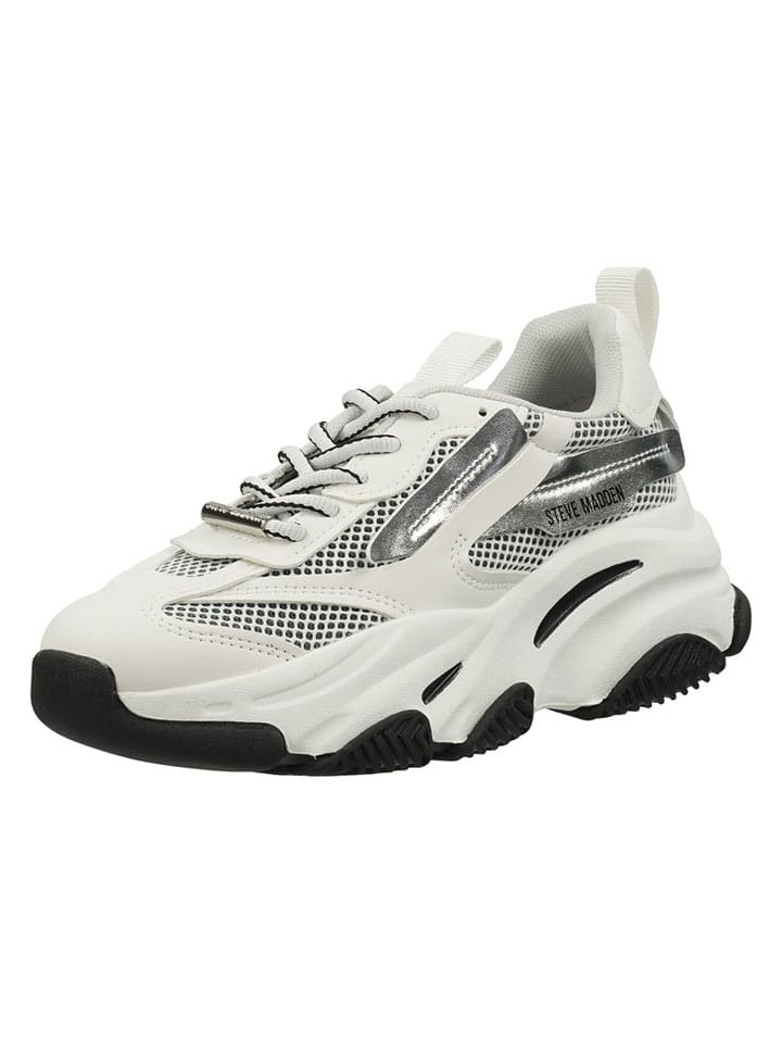 Steve Madden Sneakersy w kolorze srebrno-białym rozmiar: 40