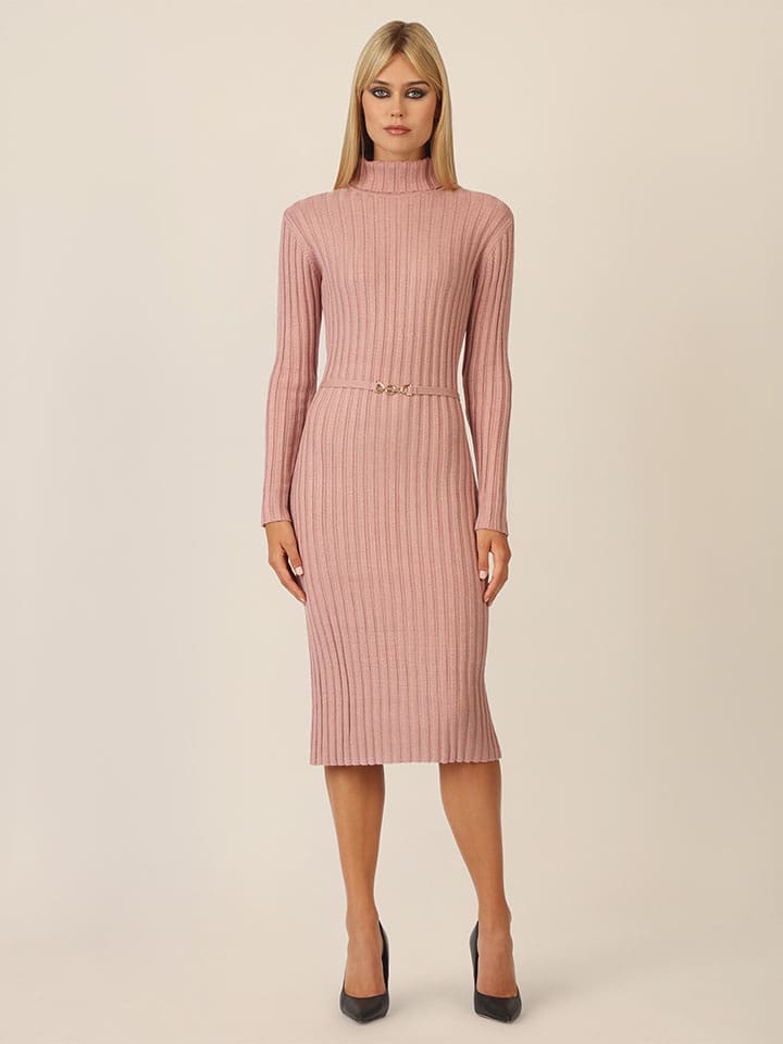 APART Sukienka dzianinowa w kolorze jasnoróżowym rozmiar: 34