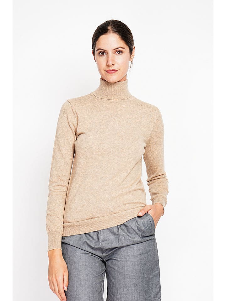 ASSUILI Golf w kolorze jasnobrązowym rozmiar: 34