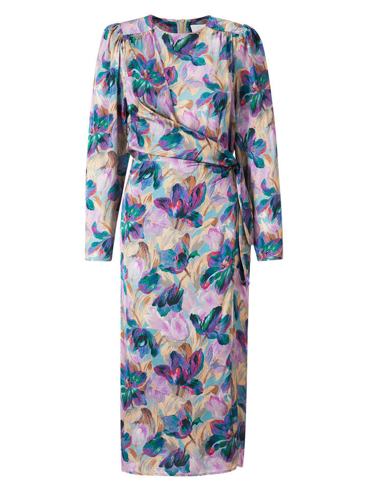 Rich&Royal Sukienka w kolorze beżowo-fioletowym rozmiar: 40