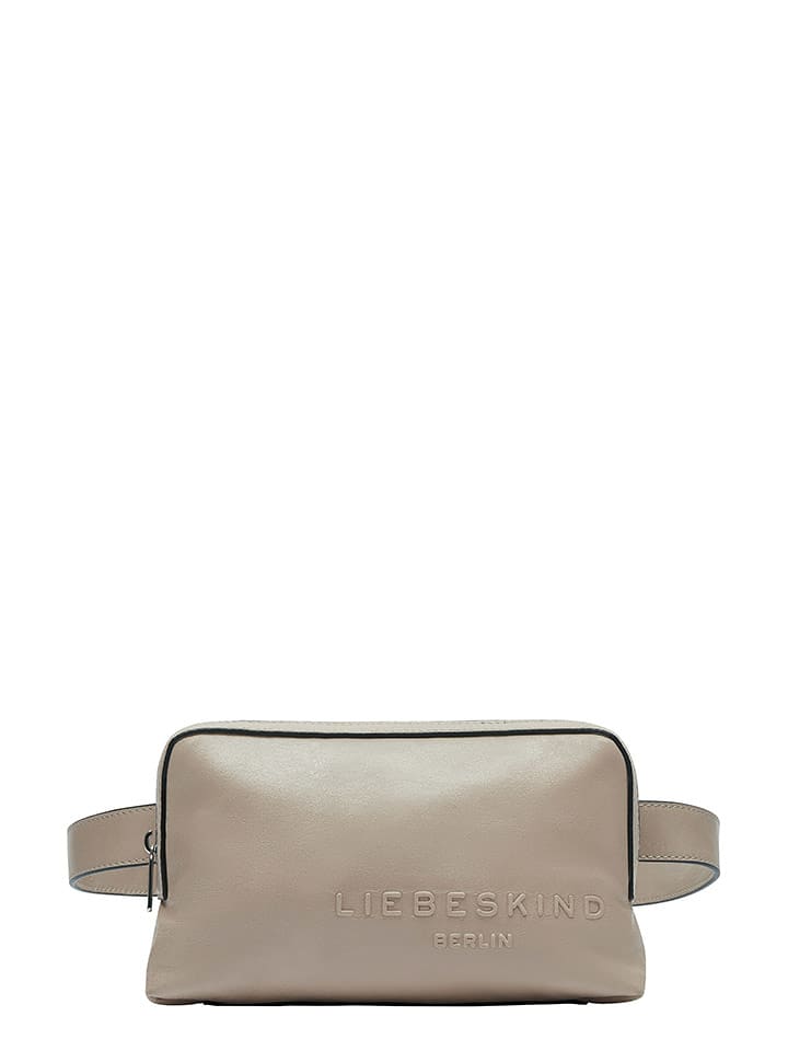 Liebeskind Berlin Skórzana saszetka w kolorze szarobrązowym - 31 x 21 x 10 cm rozmiar: onesize