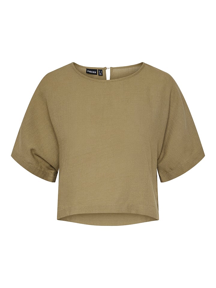 Pieces Koszulka w kolorze khaki rozmiar: XL