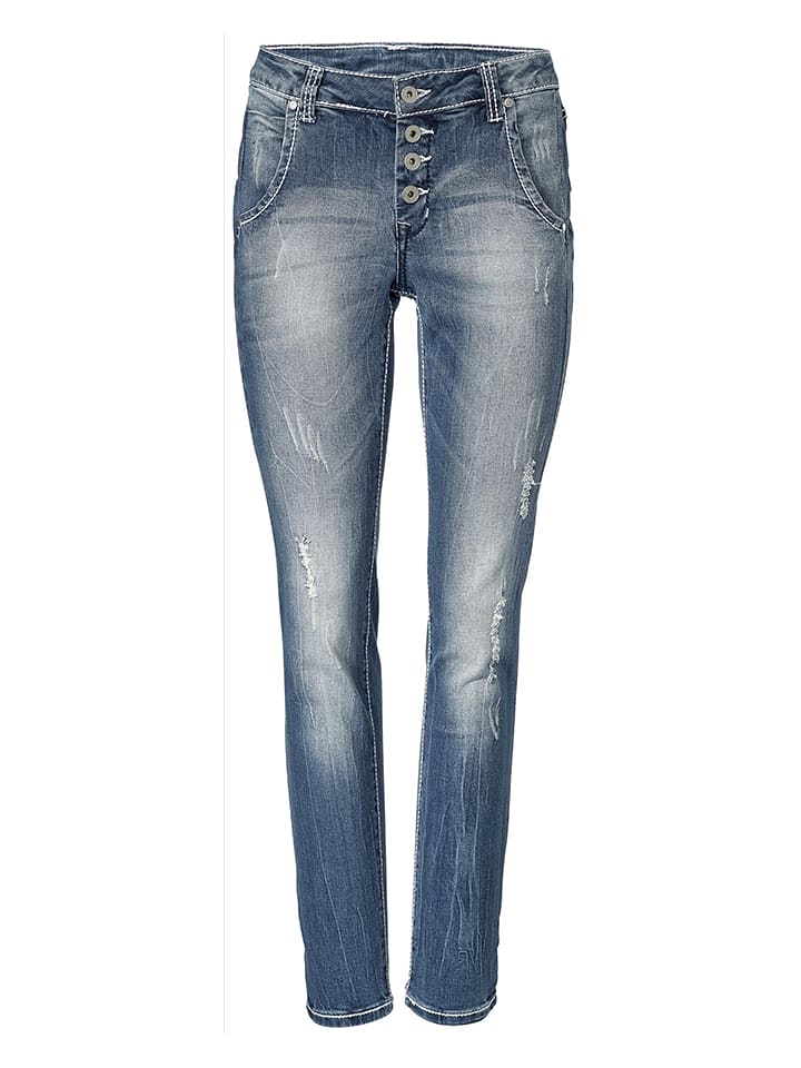 Heine Dżinsy - Regular fit - w kolorze niebieskim rozmiar: 40