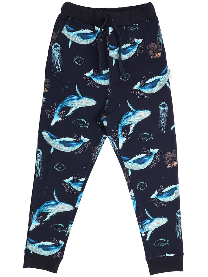 Walkiddy Spodnie dresowe w kolorze granatowym rozmiar: 92