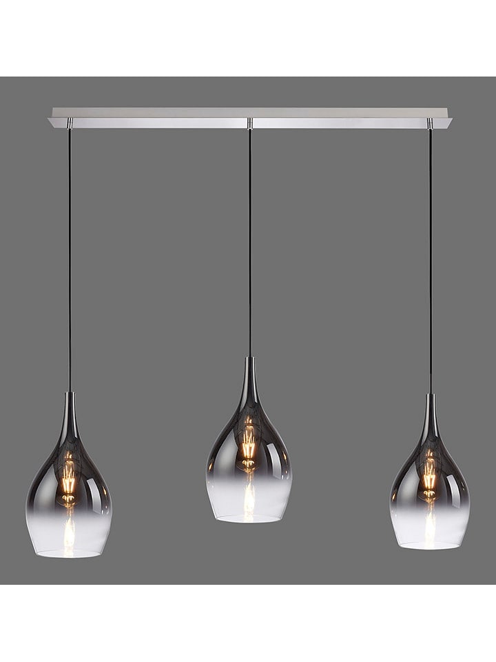 Just Light Lampa wisząca "Pilua" w kolorze srebrnym - 100 x 120 x 20 cm rozmiar: onesize