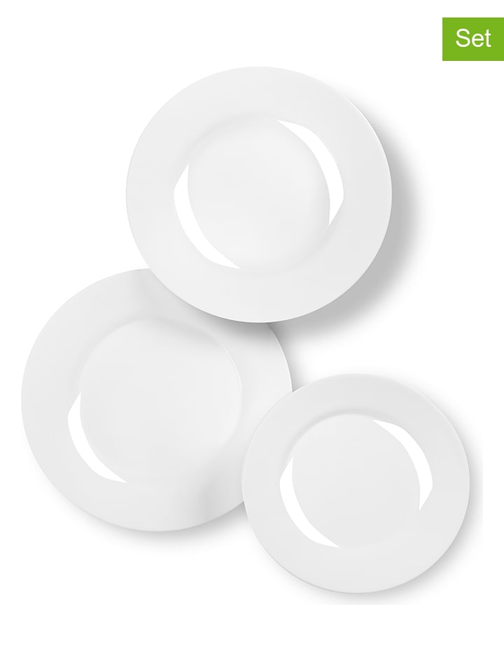 Trendy Kitchen by EXCÉLSA 18-częściowy zestaw "Toledo" w kolorze białym rozmiar: onesize