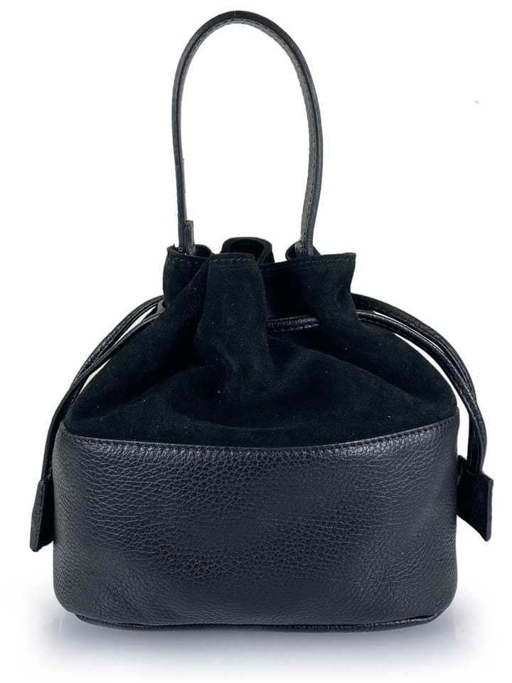 ORE10 Skórzana torebka w kolorze czarnym - 23 x 20 x 9 cm rozmiar: onesize