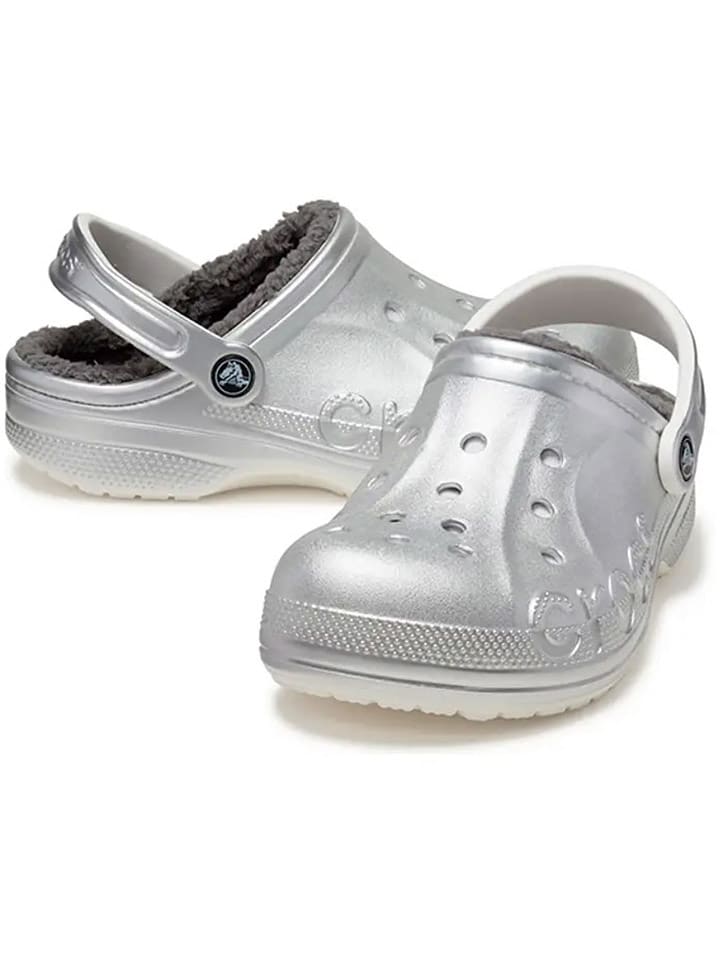 Crocs Chodaki "Baya" w kolorze srebrnym rozmiar: 37/38