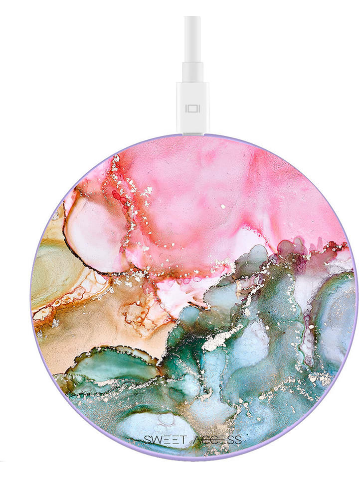 SWEET ACCESS Indukcyjna stacja ładująca w kolorze jasnoróżowo-zielonym rozmiar: onesize