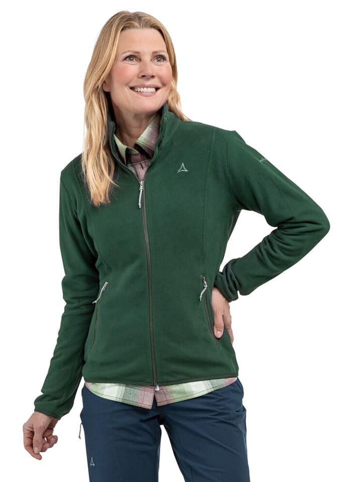 Schöffel Kurtka polarowa "Ash" w kolorze ciemnozielonym rozmiar: 44