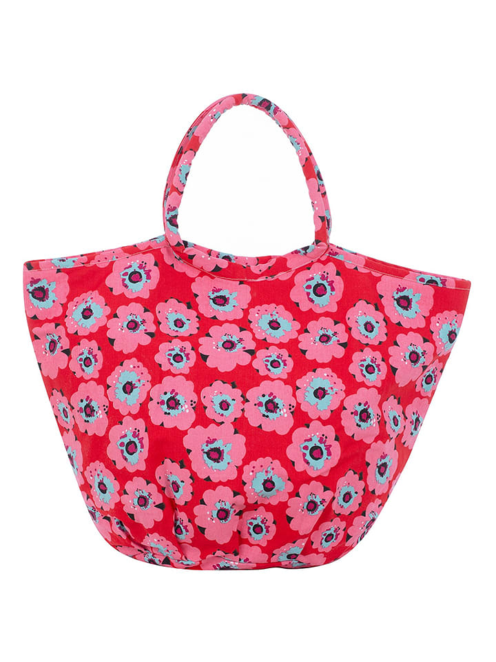 Overbeck and Friends Shopper bag w kolorze czerwono-jasnoróżowym - 63 x 45 x 29 cm rozmiar: onesize