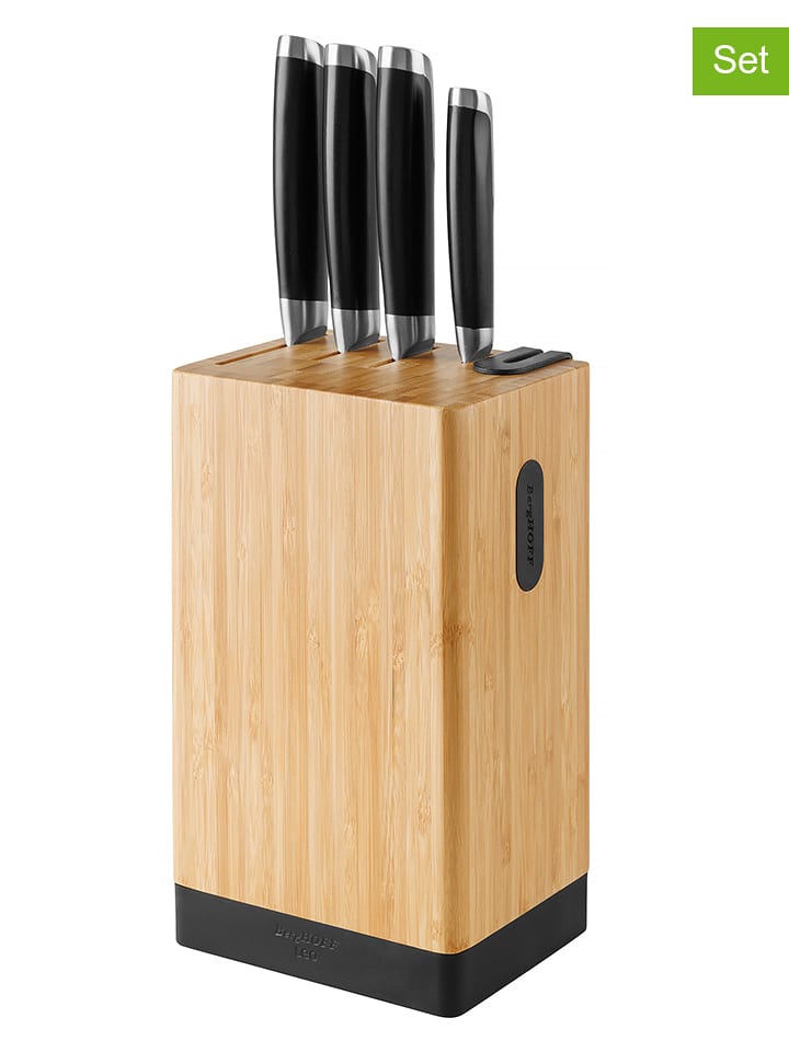 BergHOFF 5-częściowy zestaw noży "Graphite" w kolorze jasnobrązowo-czarnym rozmiar: onesize