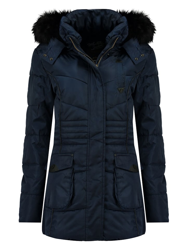 Geographical Norway Płaszcz zimowy "Bouvar" w kolorze granatowym rozmiar: 128