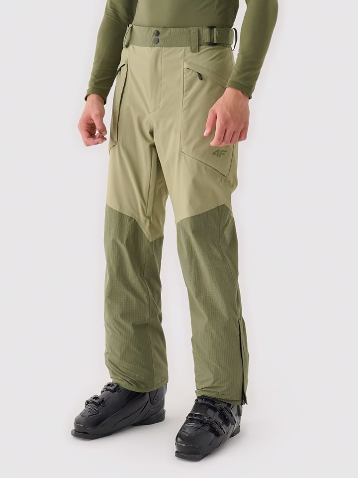 4F Spodnie narciarskie w kolorze zielonym rozmiar: L