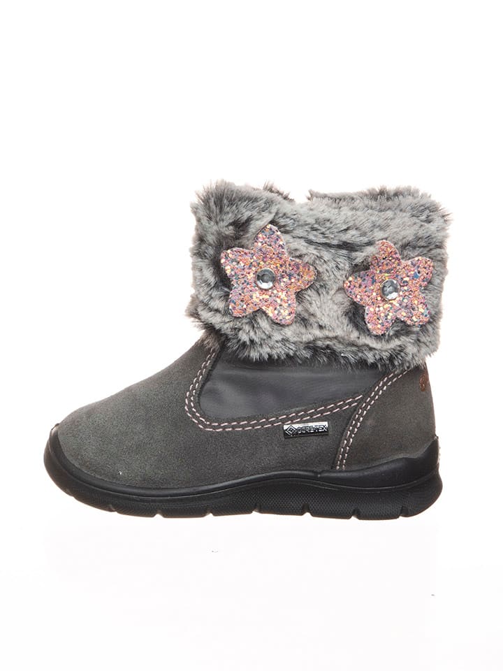 Primigi Skórzane kozaki zimowe w kolorze szarym rozmiar: 26