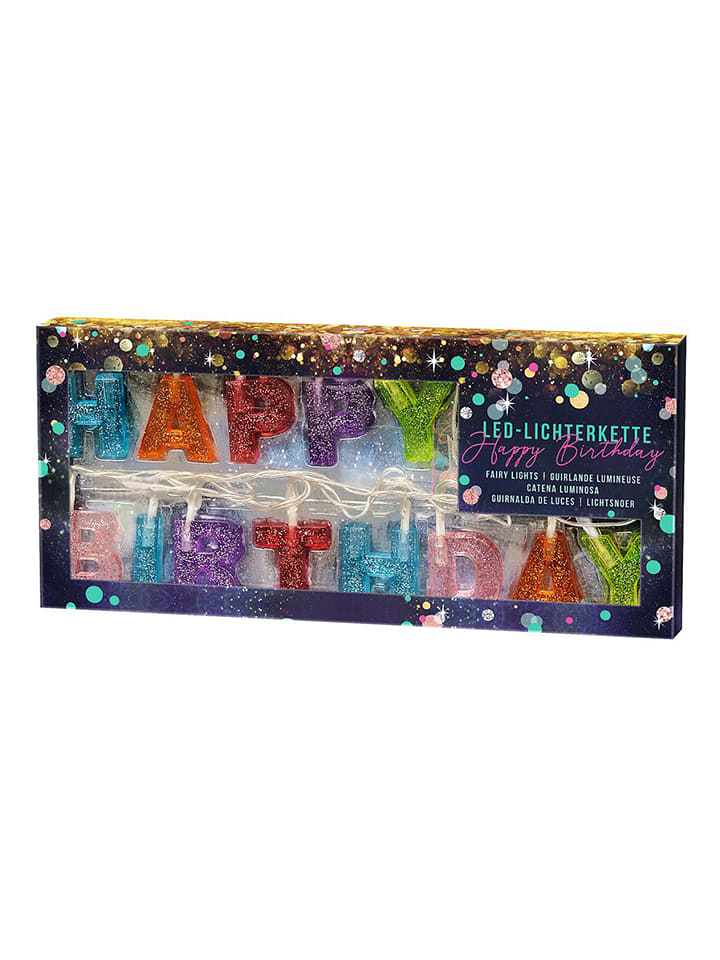 moses. Łańcuch świetlny "Happy Birthday" - dł. 140 cm rozmiar: onesize