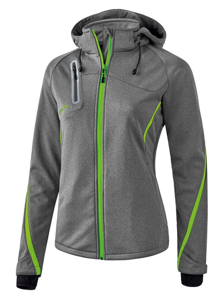 erima Kurtka softshellowa "Function" w kolorze szaro-zielonym rozmiar: 40