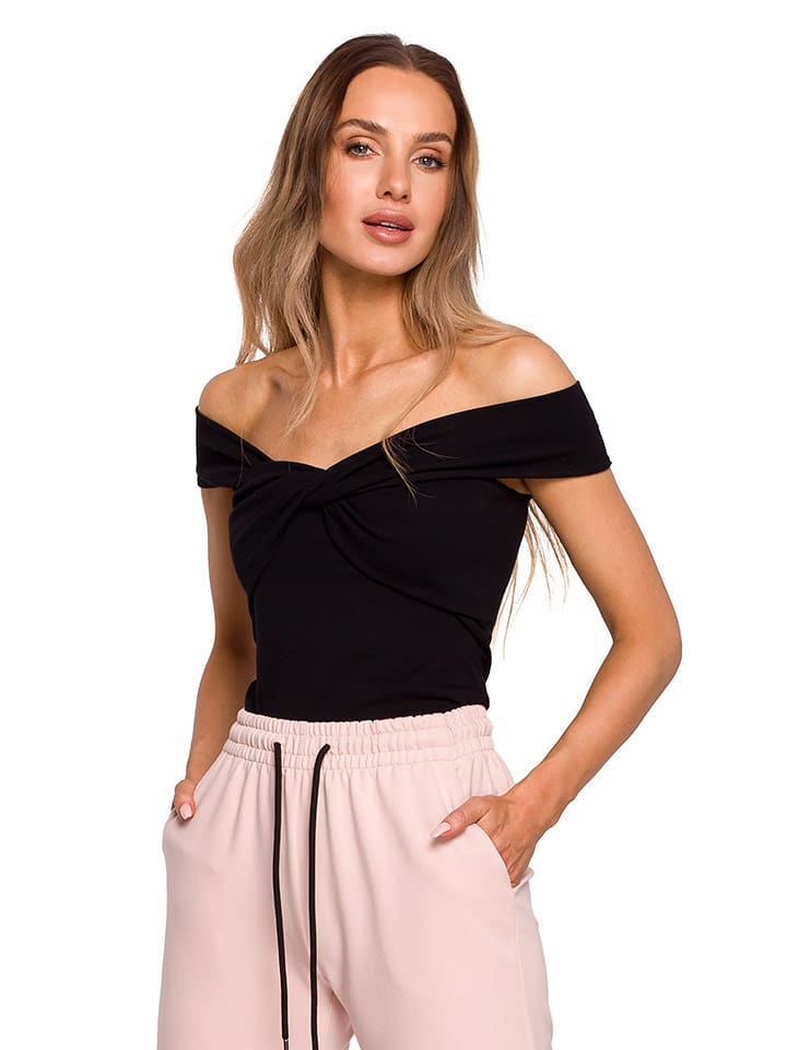 made of emotion Top w kolorze czarnym rozmiar: XL