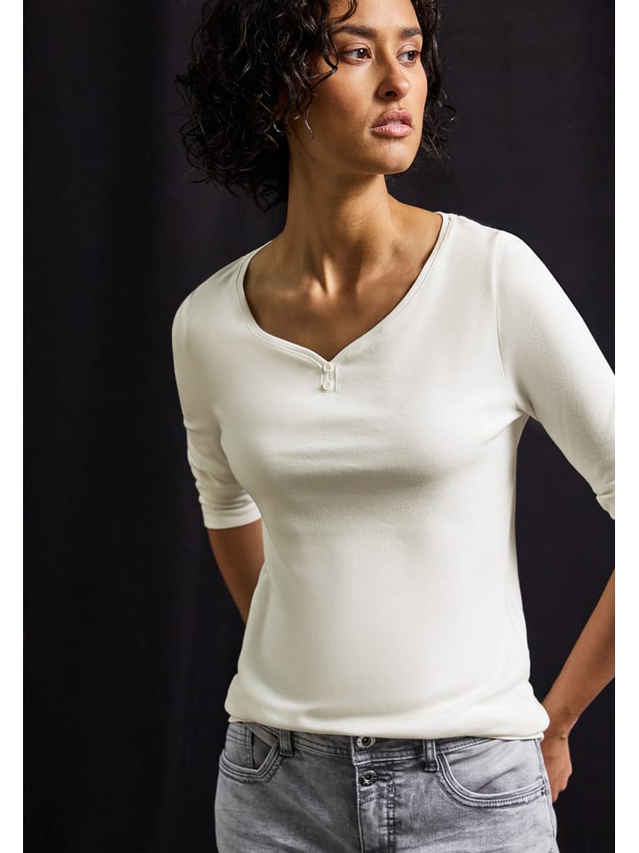 Cecil Koszulka w kolorze kremowym rozmiar: 42