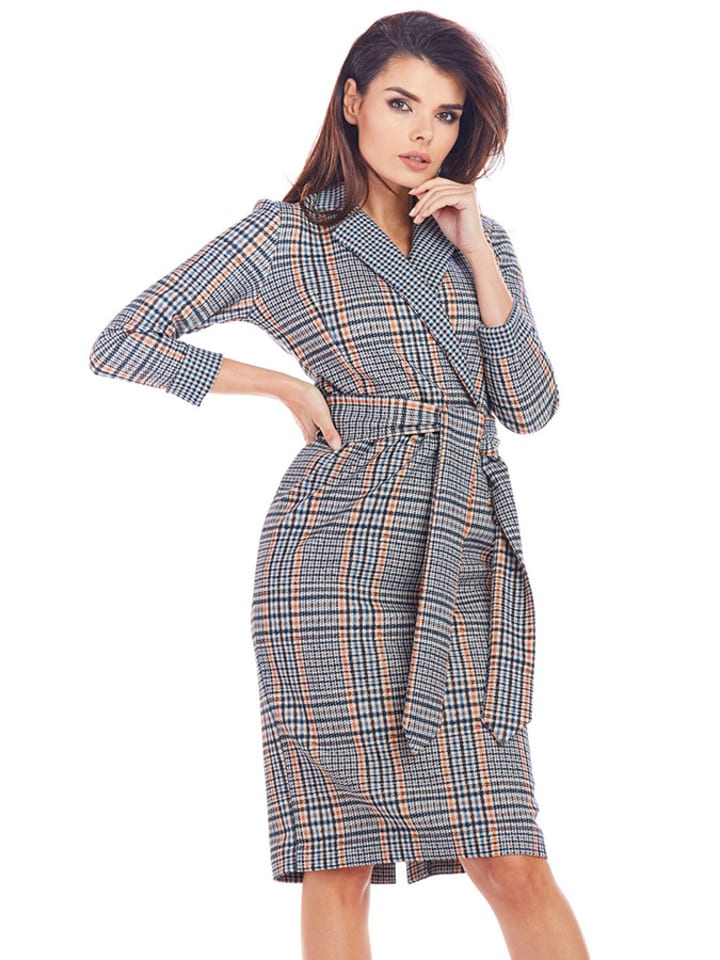 Awama Sukienka w kolorze szarym rozmiar: L