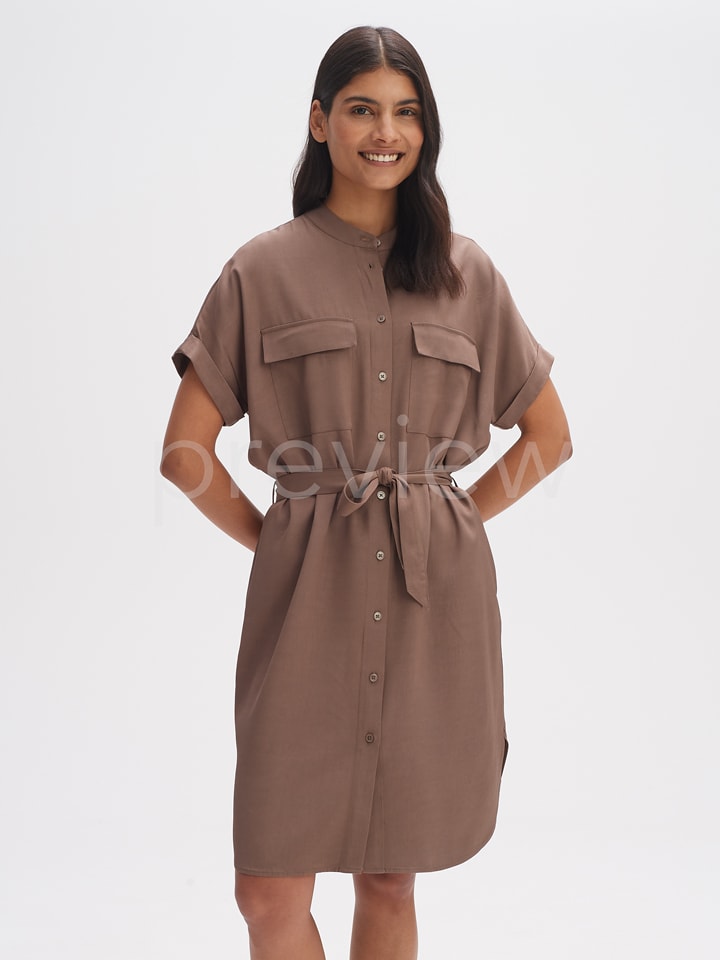 OPUS Sukienka w kolorze jasnobrązowym rozmiar: 38