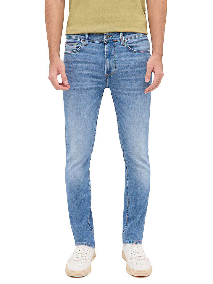 Mustang Dżinsy "Frisco" - Skinny fit - w kolorze błękitnym rozmiar: W30/L34