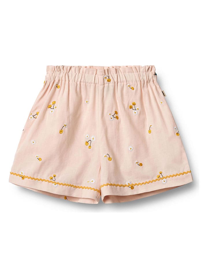 Wheat Szorty "Silja" w kolorze jasnoróżowo-pomarańczowym rozmiar: 110