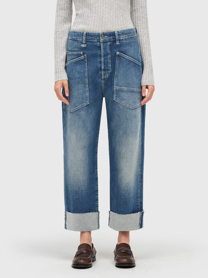 MAC Dżinsy - Baggy fit - w kolorze niebieskim rozmiar: 40