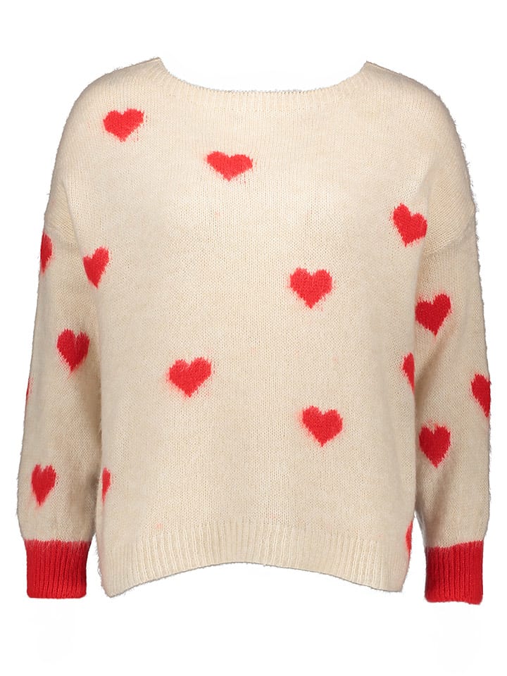 miss goodlife Sweter w kolorze kremowo-pomarańczowym rozmiar: XL