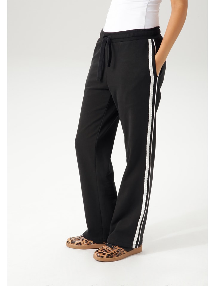 Aniston Spodnie dresowe w kolorze czarnym rozmiar: 44