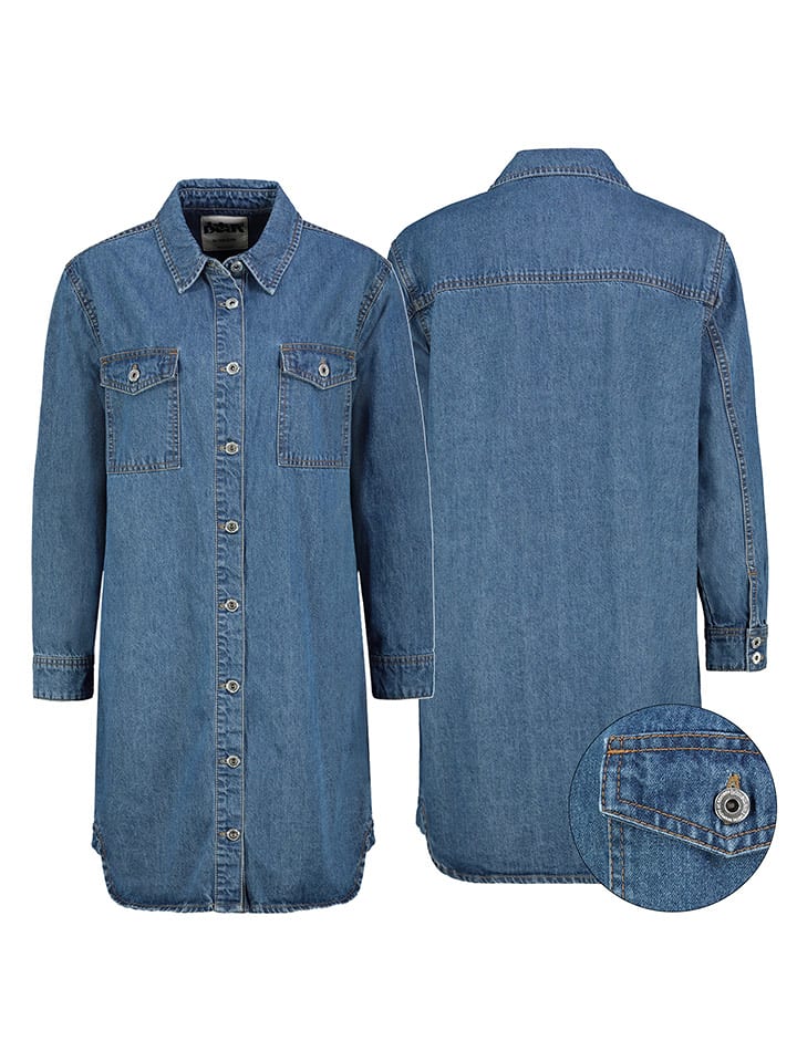 Sublevel Sukienka dżinsowa w kolorze niebieskim rozmiar: L