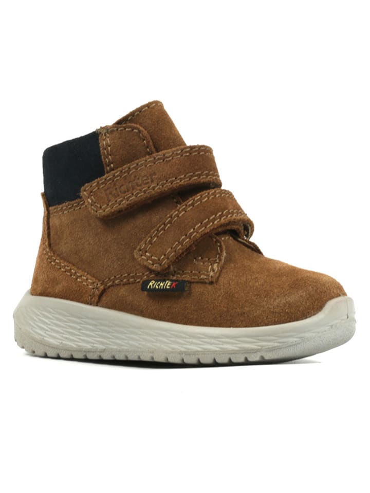 Richter Shoes Skórzane botki "Timmy" w kolorze jasnobrązowym rozmiar: 24