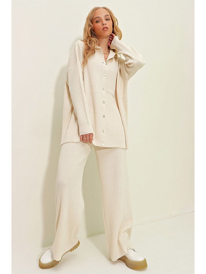 Trend Alacati 2-częściowy zestaw w kolorze kremowym rozmiar: onesize