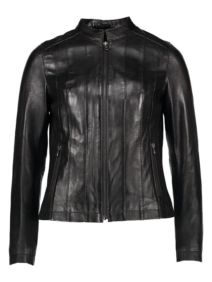 Bugatti Skórzana kurtka w kolorze czarnym rozmiar: 36