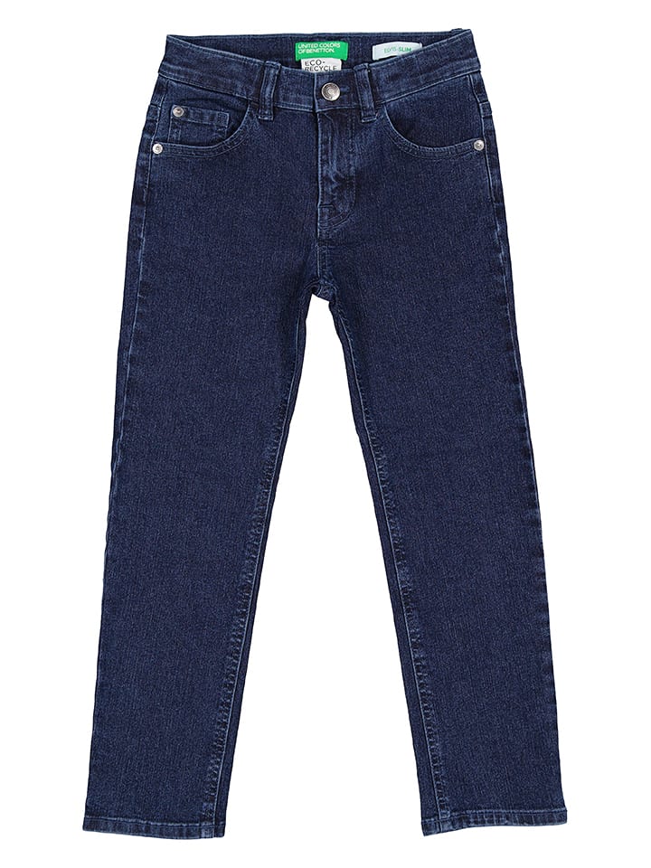 Benetton Dżinsy - Regular fit - w kolorze granatowym rozmiar: 168
