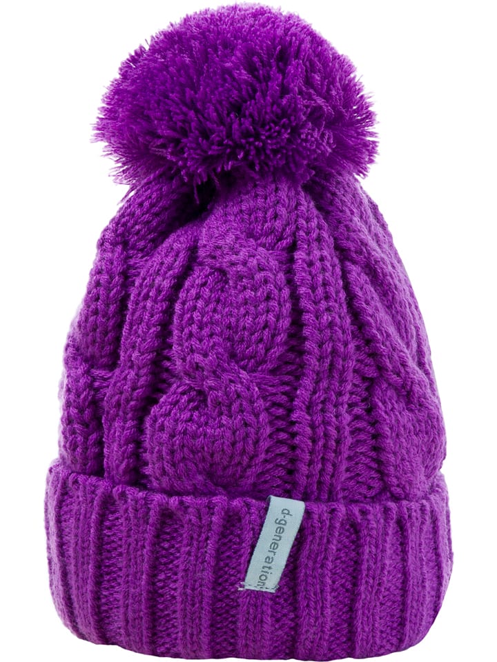 Döll Dzianinowa czapka w kolorze fioletowym rozmiar: 55 cm