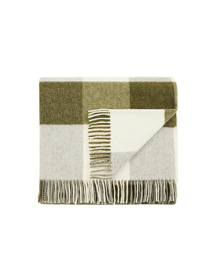 Lanerossi Koc w kolorze oliwkowo-kremowym - 260 x 260 cm rozmiar: onesize